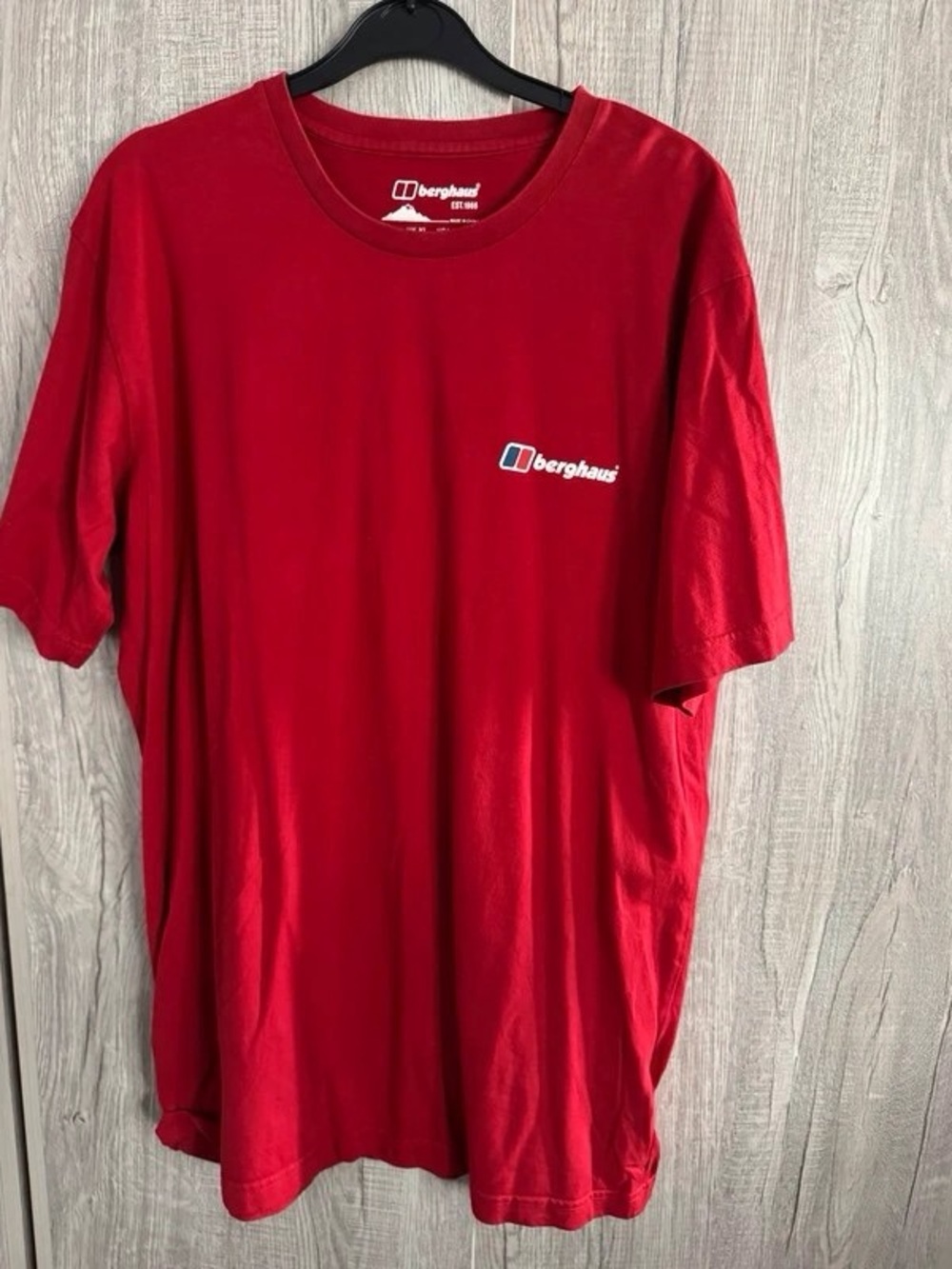 Berghaus Red Short Sleeve Logo Tee